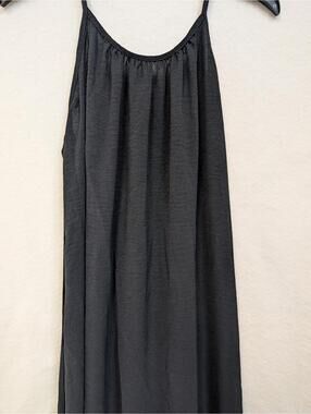 Black Spaghetti Strap Slip Dress, Size M